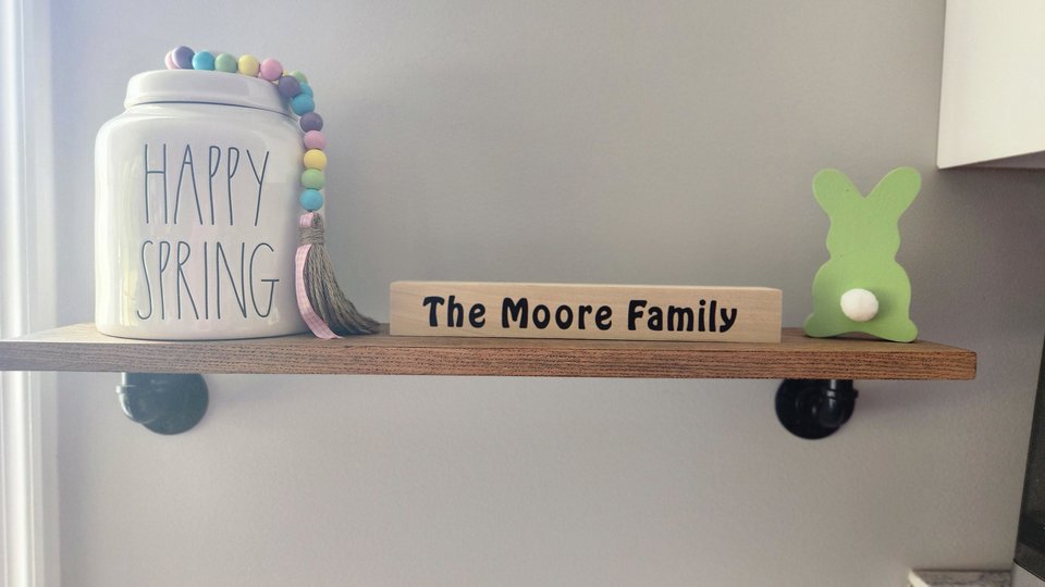 Wooden Name Sign, Name Sign, Custom Sign, Last Name Sign, Personalized Family Name Shelf Sitter, Mantel Decor, Family Sign, Custom Name Sign