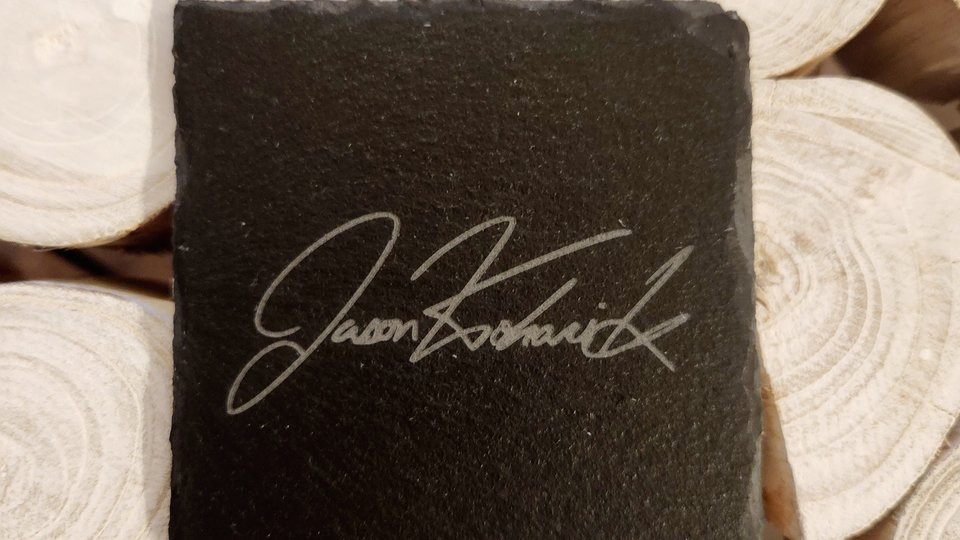 Custom Drink Coasters, Personalized Coasters, Custom Slate Coasters, Custom Stone Coasters, Signature Engraved Coasters