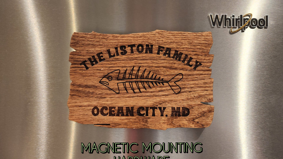 Live Edge Oak Sign - Custom Wood Sign