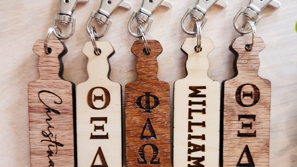 Custom Fraternity Key Chain, Sorority Key Chain, Fraternity Sorority Keychain, Greek Letters, Keychain