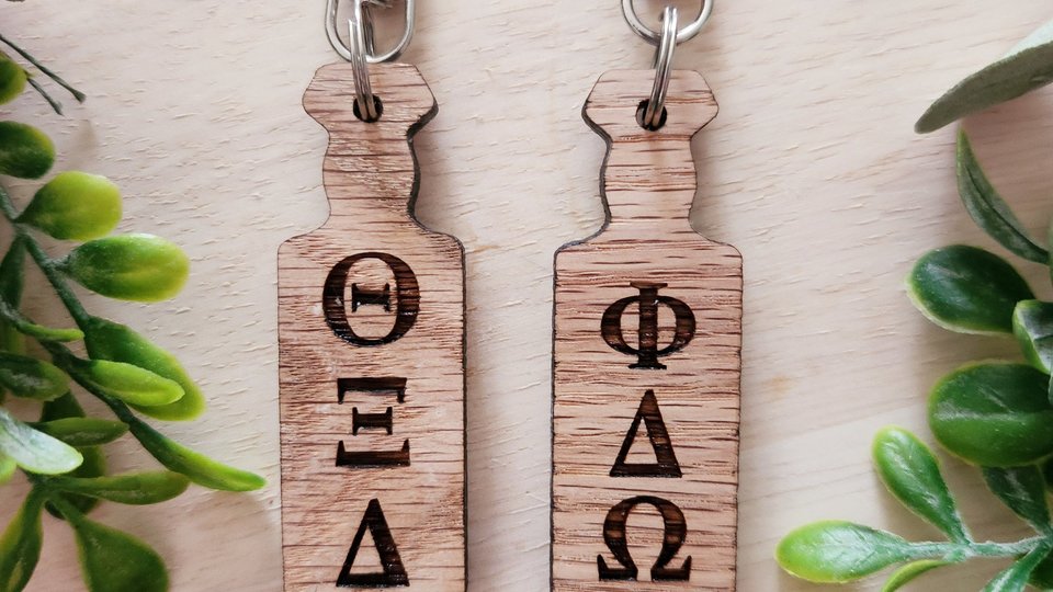 Custom Fraternity Key Chain, Sorority Key Chain, Fraternity Sorority Keychain, Greek Letters, Keychain