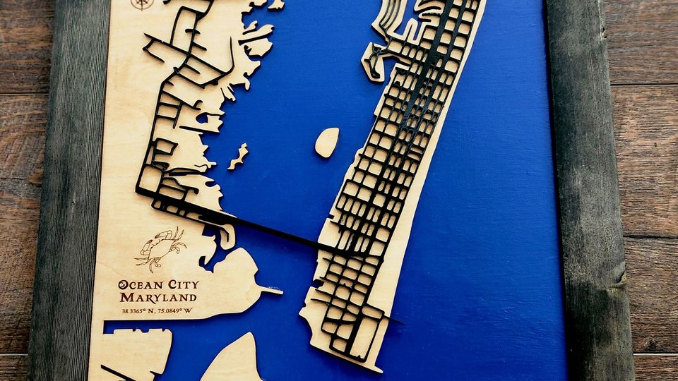 Custom Wood Map, 3D Map, City Map, River Map, Lake Map, House Map, Home Map, Wooden Map