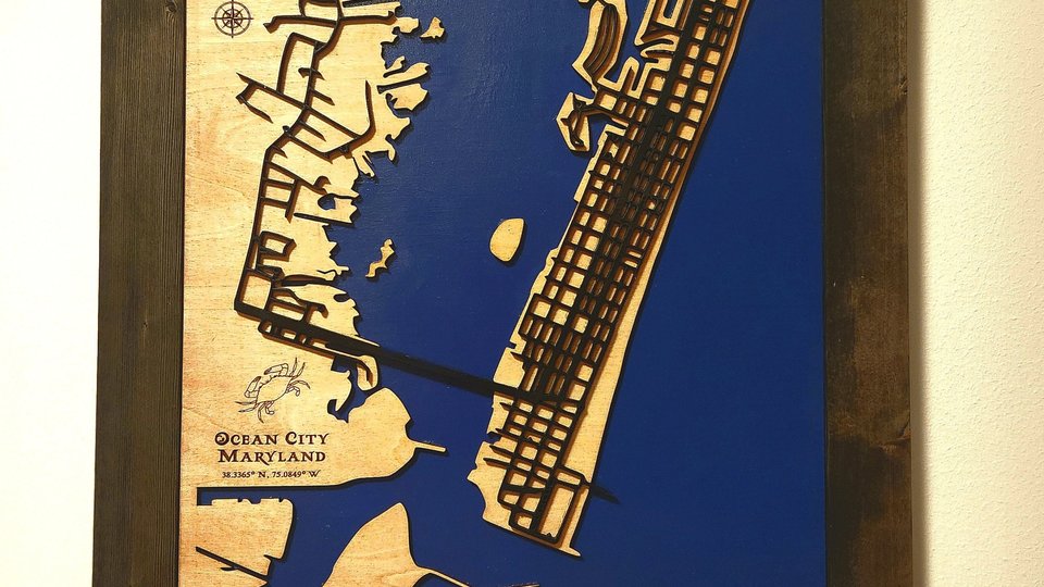 Custom Wood Map, 3D Map, City Map, River Map, Lake Map, House Map, Home Map, Wooden Map