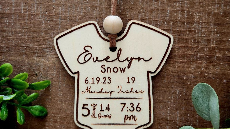 Birth Stats Ornament, Baby Stats Ornament, Customizable, Newborn Ornaments, Baby's First Christmas, Birth Stats, Baby Stats