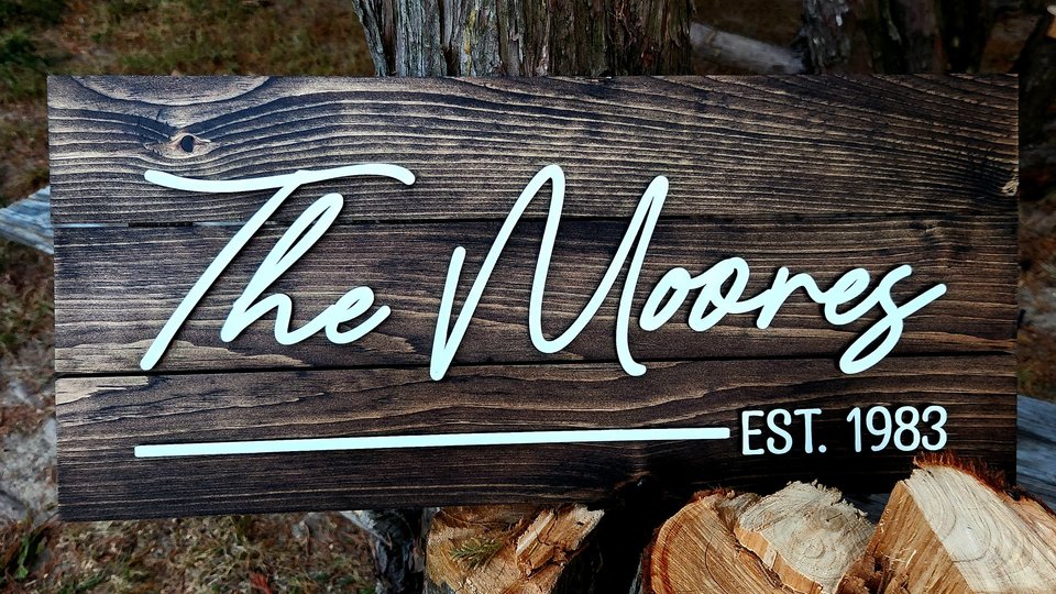 Personalized Name Sign, Wedding Signs, Last Name Sign, Established Sign, Just Married Sign, Pallet Sign, Farmhouse Sign, Anniversary Gift