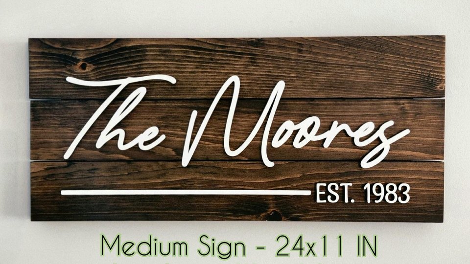 Personalized Name Sign, Wedding Signs, Last Name Sign, Established Sign, Just Married Sign, Pallet Sign, Farmhouse Sign, Anniversary Gift