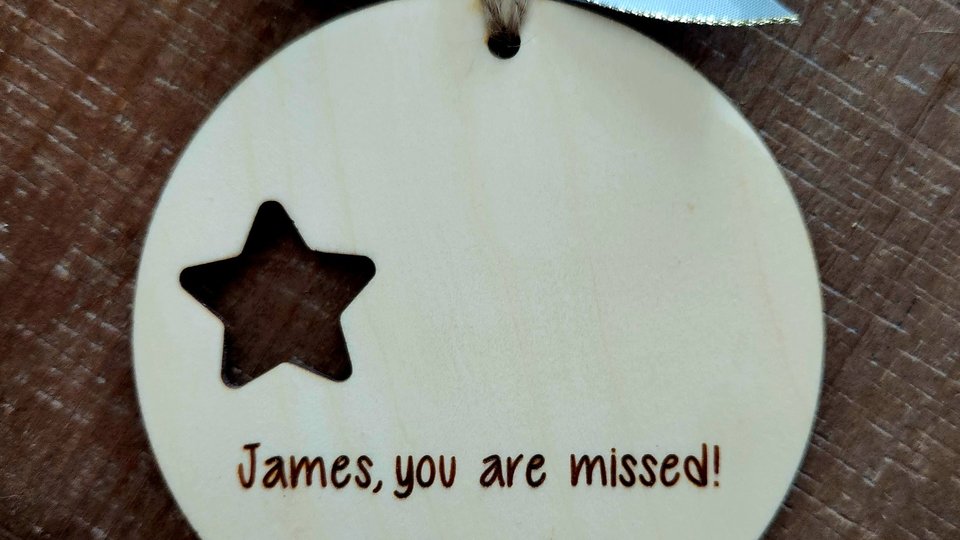Memorial Ornament, Christmas Memorial Ornament, Personalized Memorial Ornament, Christmas In Heaven Ornament, I Miss You Ornament, Loss of