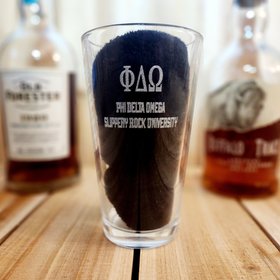 Custom Fraternity Beer Glass, Custom Sorority Beer Glass, Engraved Pint Glass