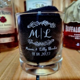 Bulk Wedding Glasses, Cocktail Glass, Bourbon Whiskey Glass, Personalized, Wedding Decor, Reception Decorations, Monogram Glass