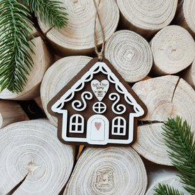 Personalized Gingerbread Ornament, Gingerbread House Ornament, First Home Ornament, New Home Ornament