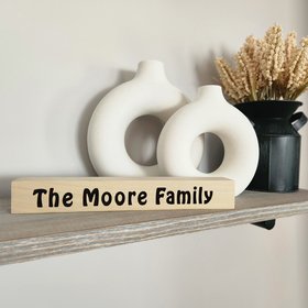 Wooden Name Sign, Name Sign, Custom Sign, Last Name Sign, Personalized Family Name Shelf Sitter, Mantel Decor, Family Sign, Custom Name Sign