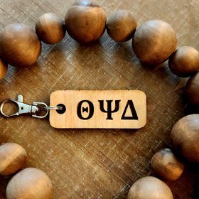 Custom Sorority Key Chain, Personalized Sorority Keychain, Name Key Chain, Greek Key Chain, Chapter Keychain